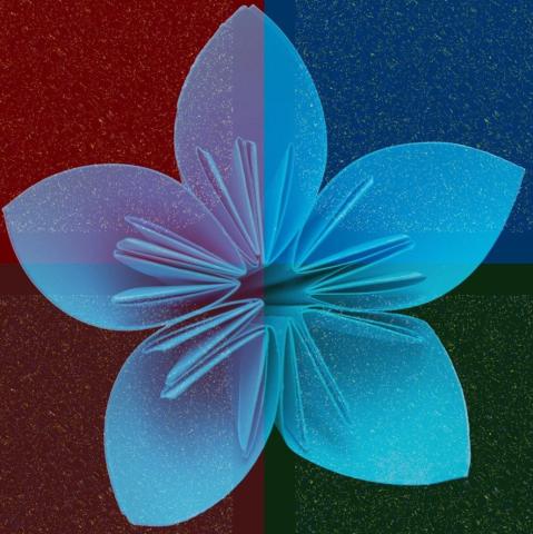 An origami flower