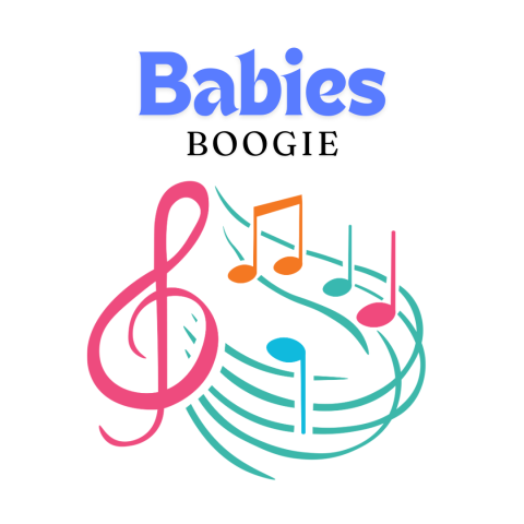 music notes with words babies boogie