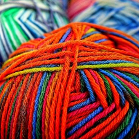 multi-colored yarn