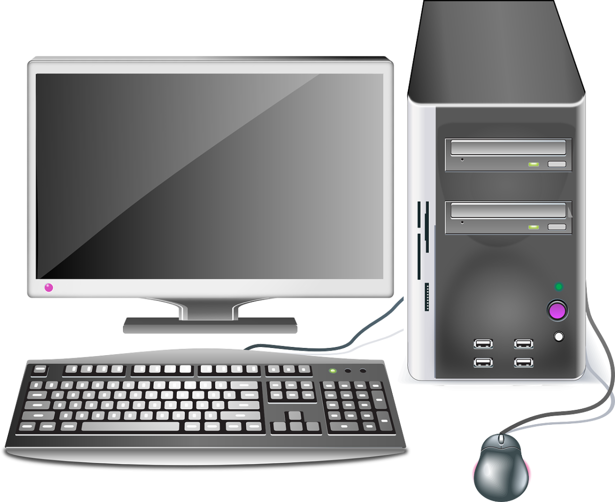 A desktop computer