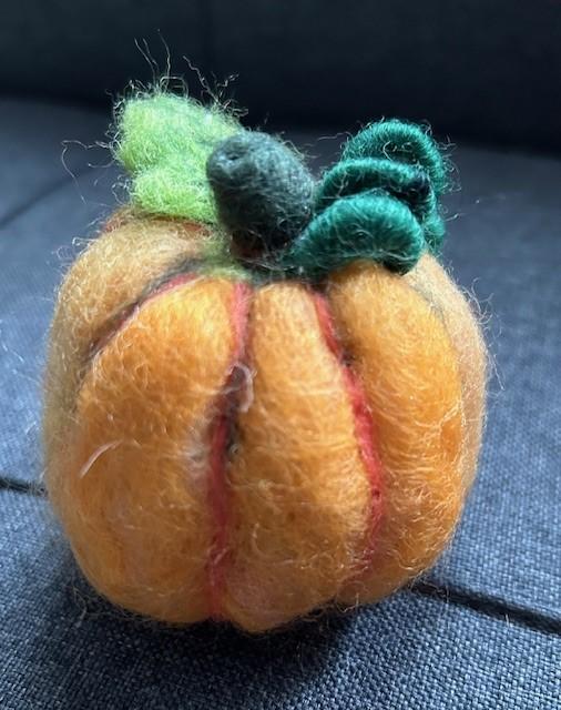 felt pumpkin