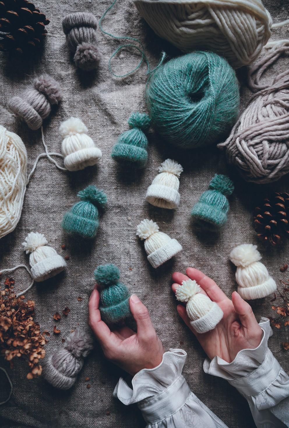 yarn hat ornament photo