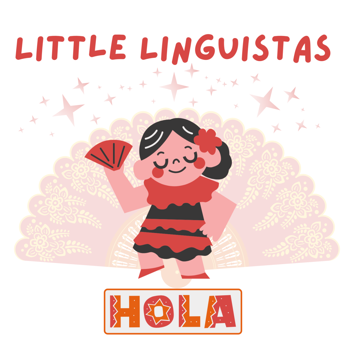 Girl in Flamenco Outfit with a fan